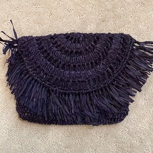 MAR Y SOL raffia clutch